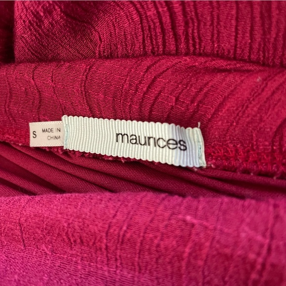 Maurices Burgundy High Low Strapless Dress - Picture 3 of 3